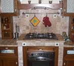 Country Kitchen in  travertine scabas